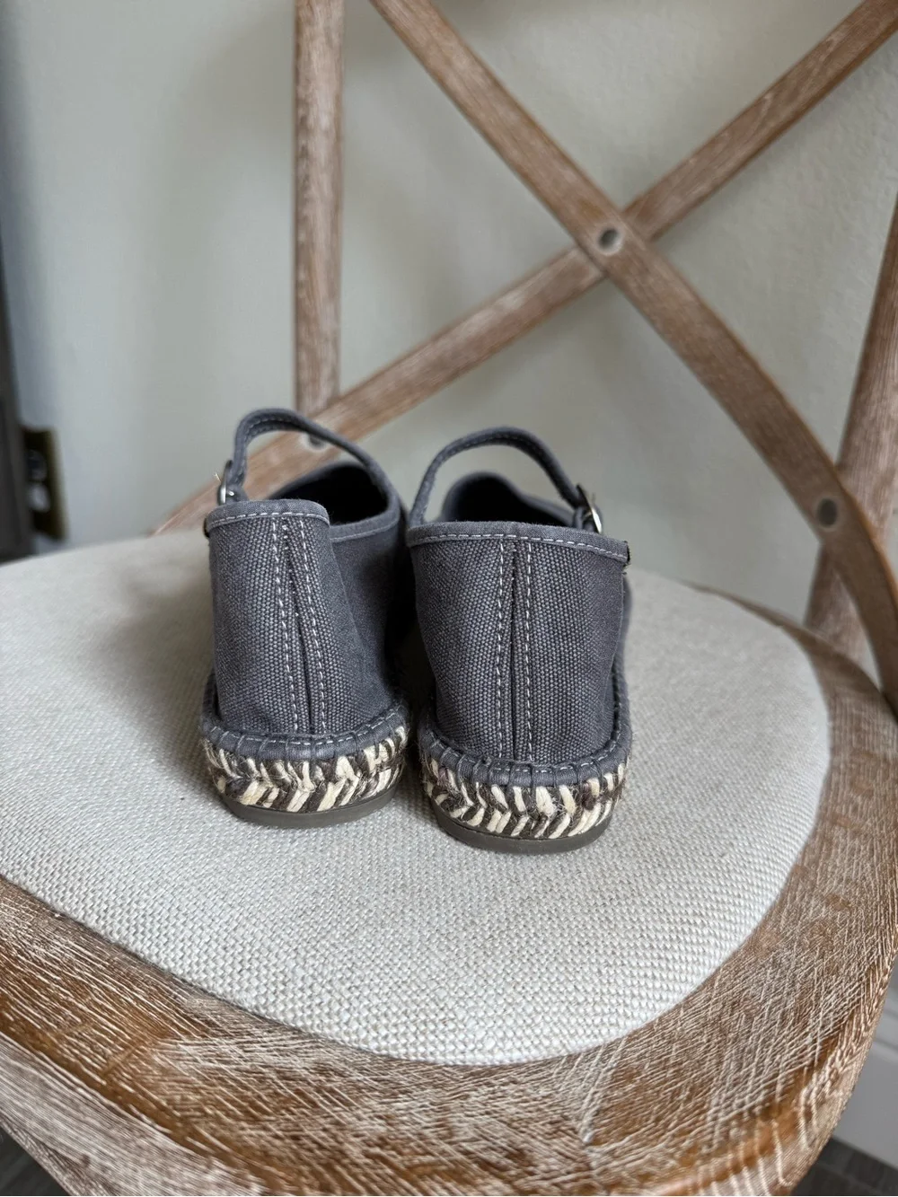 Free people Oasis Mary Jane Espadrilles washed black